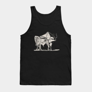 Picasso's Bull Black Tank Top